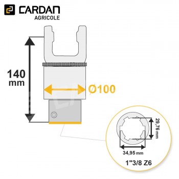 Le modèle de Roue libre Magdalena 30,2x80 - 1-3/8 Z6 - Gauche - RLC06RG-MAGDALENA