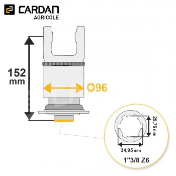 Le modèle de Roue libre Magdalena 27x74,5 - 1-3/8 Z6 - Gauche - RLD05RG-MAGDALENA