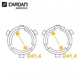 Le modèle de Bague de protecteur Magdalena diamètre des gorges 41,4 - W0105-MAGDALENA
