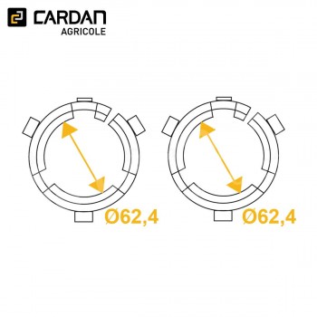 Le modèle de Bague de protecteur Magdalena diamètre des gorges 62,4 - W3525-MAGDALENA
