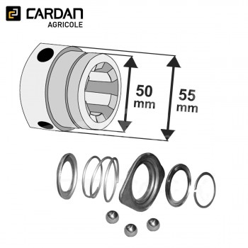 Le modèle de Verrouillage à billes Walterscheid 01.41.27 - VAB014127-WALTERSCHEID