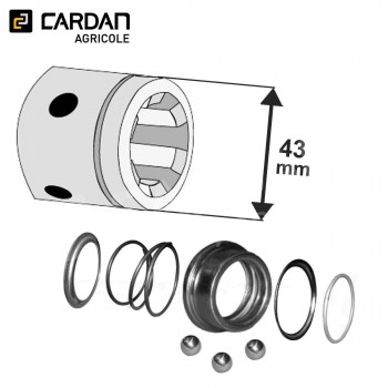 Le modèle de Verrouillage à billes Walterscheid 01.41.40 - VAB014140-WALTERSCHEID