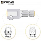 Transformateur à boulon F 1-3/8 Z6 - M 1-3/4 Z6