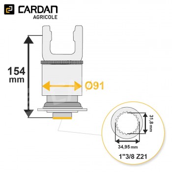 Le modèle de Roue libre Benzi 27x74,5 - 1-3/8 Z21 - Droite - RLD058-BENZI