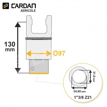 Le modèle de Roue libre série SFT Bondioli 601104702R - RLRA1/S4-138-21/2400-BONDIOLI