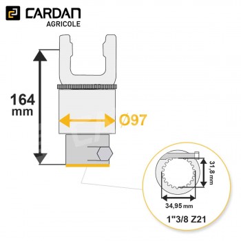 Le modèle de Roue libre série SFT Bondioli 60160G602R - RLRL2/S6-138-21BC/3800-BONDIOLI