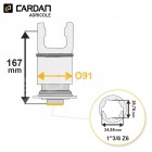Roue libre Benzi 30,2x92 - 1-3/8 Z6 - Gauche