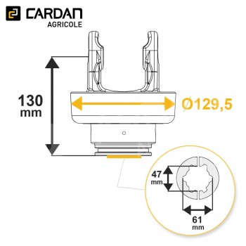 Le modèle de Roue libre Walterscheid IFM/R 56.105.45 / 1139005 - RL19/TE150-WALTERSCHEID