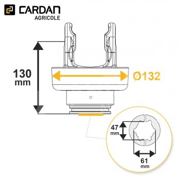 Le modèle de Roue libre Walterscheid IFM/R 56.104.45 / 1139006 - RL19/TE150/2/3-WALTERSCHEID