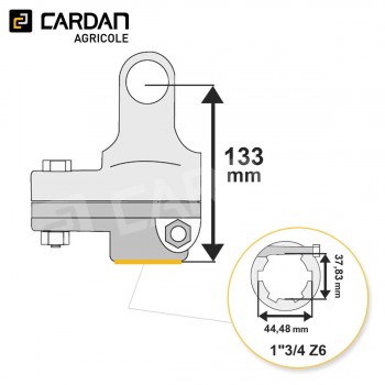 Le modèle de Limiteur à boulon de rupture Benzi 35x94 - 1-3/4 Z6 - 3000Nm - LB249-BENZI