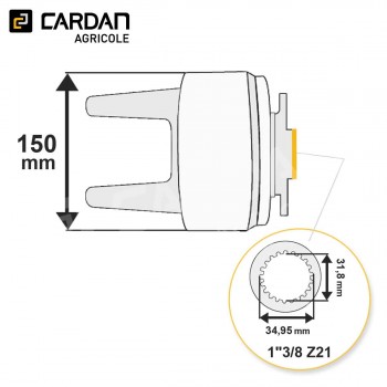 Le modèle de Limiteur élastique Bondioli 608M86502R - LE1065SH-138-21BC-BONDIOLI