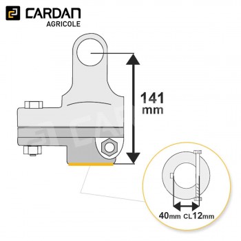 Le modèle de Limiteur à boulon de rupture Benzi 36x89 - Diamètre 40 mm - 3330Nm - LB20ALB4012/2-BENZI