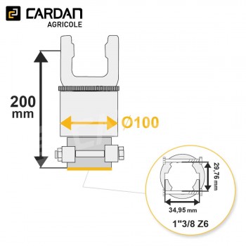 Le modèle de Roue libre Magdalena 36x89 - 1-3/8 Z6 - Droite - RLC20P-MAGDALENA
