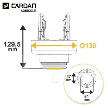 Le modèle de Roue libre Walterscheid IFM/L 56.115.45 / 1139903 - RL20/TE150RG/2-WALTERSCHEID
