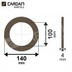 Rondelle de frictions Benzi 140x100x4