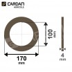 Rondelle de frictions Benzi 170x100x4