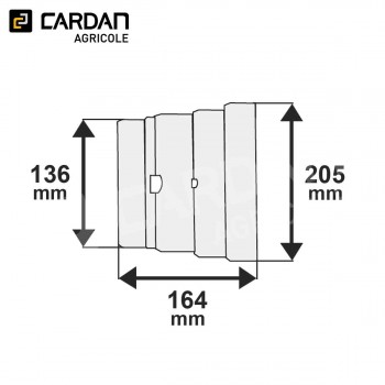 Le modèle de Bol de protecteur grand angle Walterscheid 85.01.00 - BPH850100-WALTERSCHEID