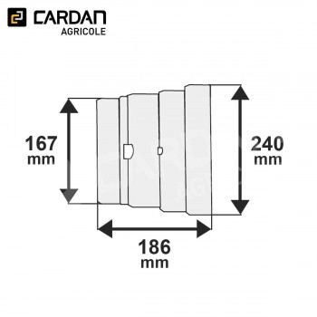 Le modèle de Bol de protecteur grand angle Walterscheid 85.01.02 - BPH850102-WALTERSCHEID