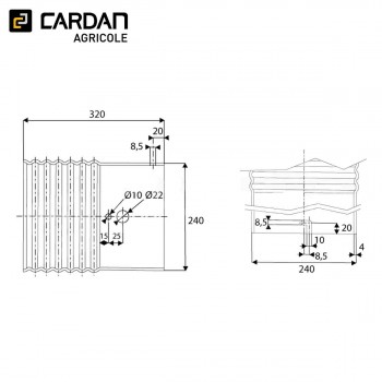 Le modèle de Bol de protection machine Benzi Diam. 240 mm - Lg 320 mm - BP320-BENZI