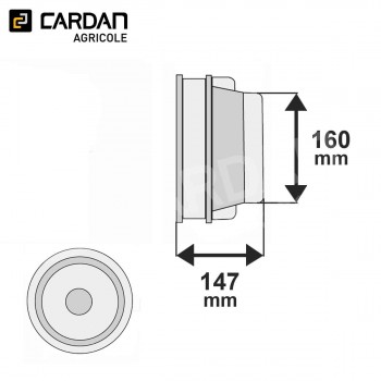 Le modèle de Bol de protection machine Walterscheid 85.25.07 - BP852507-WALTERSCHEID