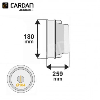 Le modèle de Bol de protection machine Walterscheid 86.24.10 - BP862410-WALTERSCHEID