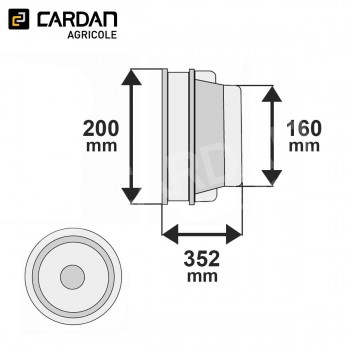 Le modèle de Bol de protection machine Walterscheid 86.27.603 - BP8627603-WALTERSCHEID