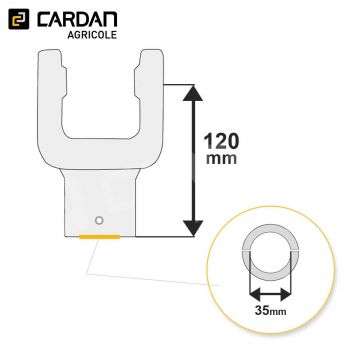 Le modèle de Machoire d'extrémité Walterscheid 26.22.00 (1320806) - MAL2135-WALTERSCHEID