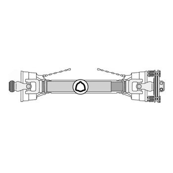Le modèle de Transmission cardan agricole 35 Cv 1 mt Benzi avec embrayage - TO510/LF05/2140-BENZI