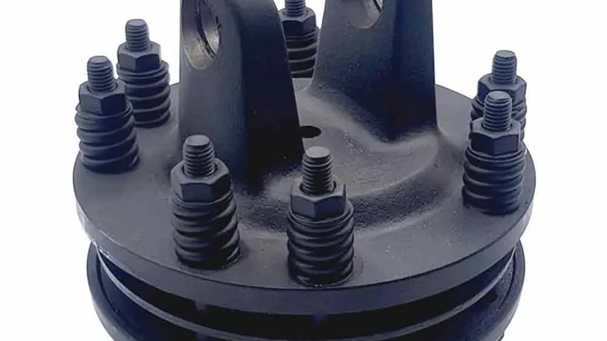 Limiteur de couple à ressorts utilisé sur cardan agricole pour protéger la transmission en cas de surcharge.