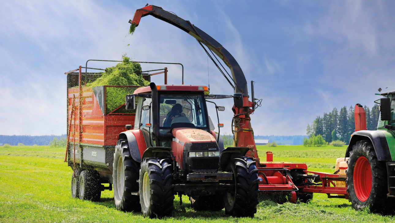 Cardan agricole entre ensileuse et remorque